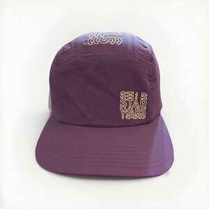 Disney Parks Star Wars Purple 5 Panel Hat OSFM Kidcore Collectible Space